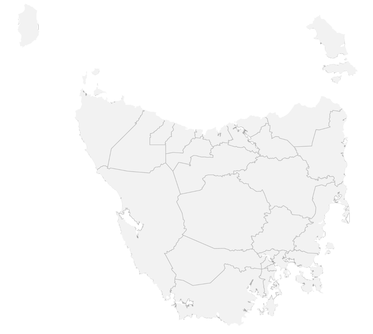 Map of Tasmania